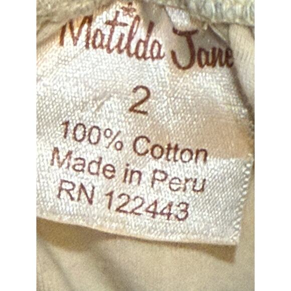 Matilda Jane Fall Back To School 2T Blue Green White Plaid Vintage 2010 - Picture 3 of 5